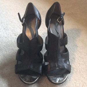 Tahari Shasta metal toed heels